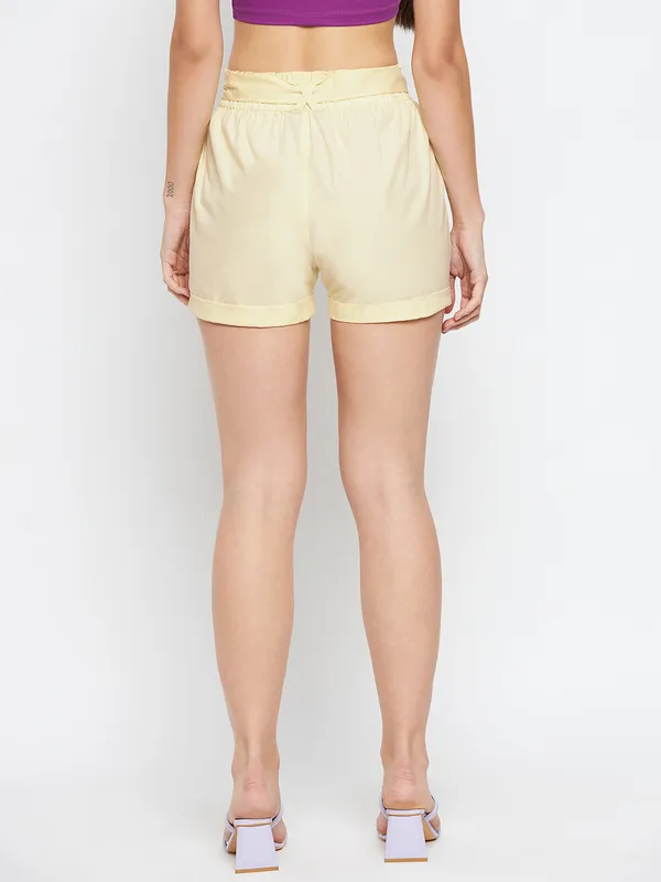 BRINNS_Women_Mid-Rise_Pure_Cotton_Shorts