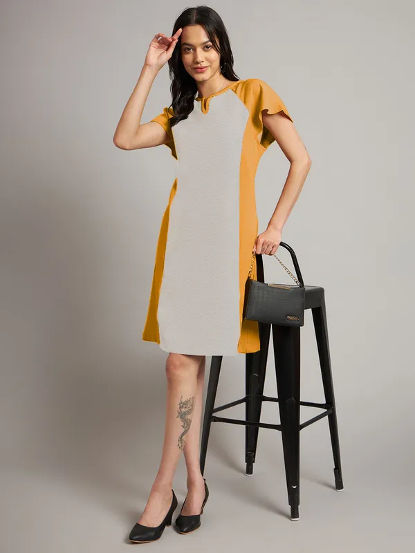 BRINNS_Women_Pure_Cotton_Colourblocked_Sheath_Dress