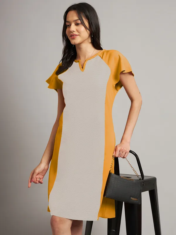 BRINNS_Women_Pure_Cotton_Colourblocked_Sheath_Dress