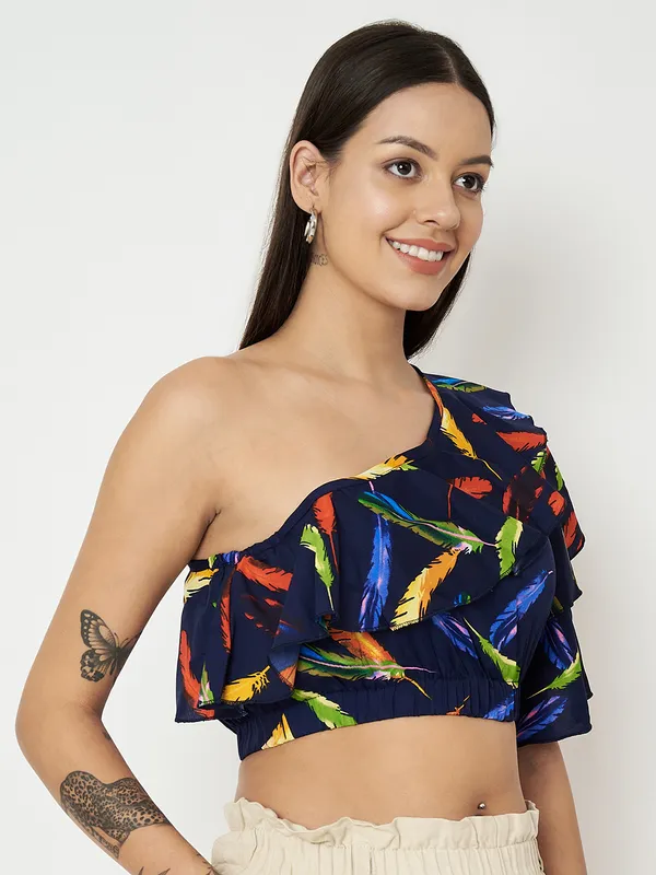 Multi_Print_Polyester_Print_Tops_For_Women