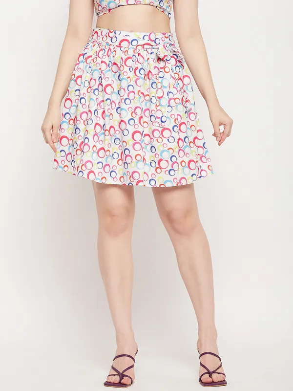 Multi_Print_Polyester_Print_Skirts_For_Women