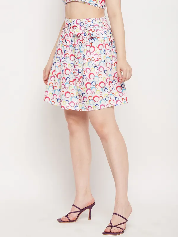 Multi_Print_Polyester_Print_Skirts_For_Women