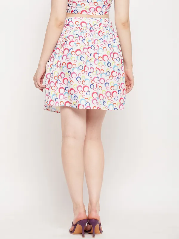 Multi_Print_Polyester_Print_Skirts_For_Women
