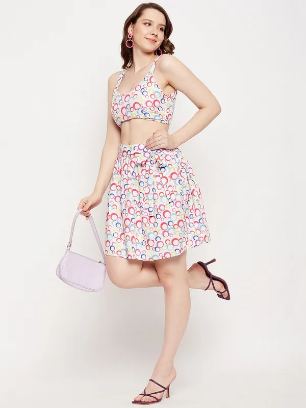 Multi_Print_Polyester_Print_Skirts_For_Women