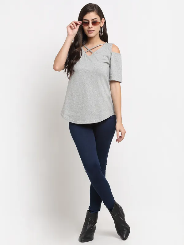 BRINNS_Women_Plus_Size_Cut_Out_Detail_Cotton_Top