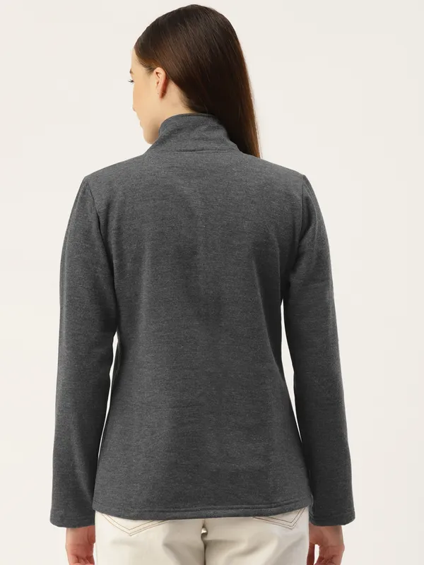 BRINNS_Women_Charcoal_Solid__Sweatshirt