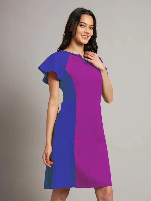 BRINNS_Women_Pure_Cotton_Colourblocked_Sheath_Dress