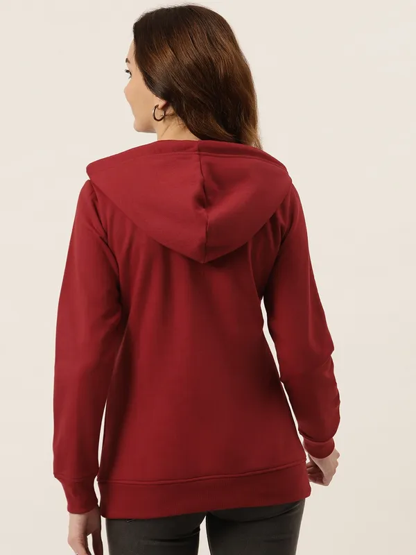 BRINNS_Women_Peach-Coloured_Hooded_Sweatshirt