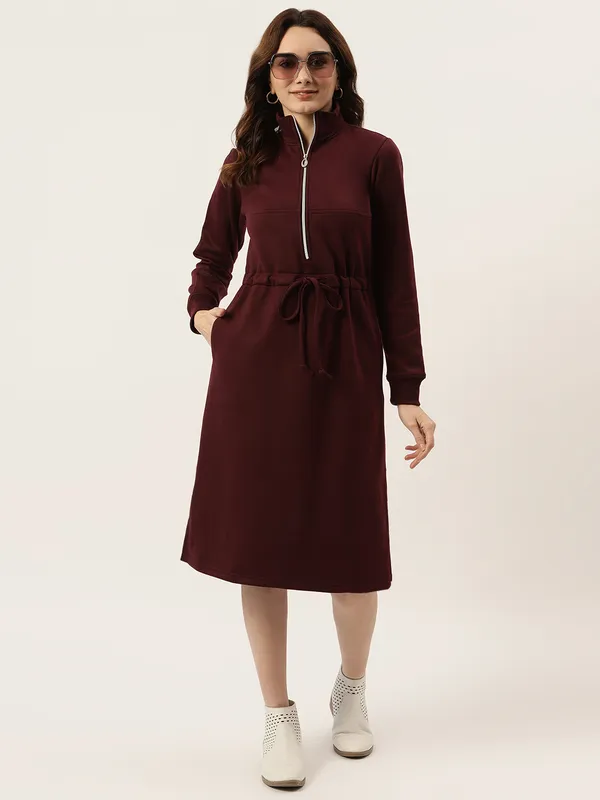 BRINNS_Women_Colourblocked_A-Line_Dress