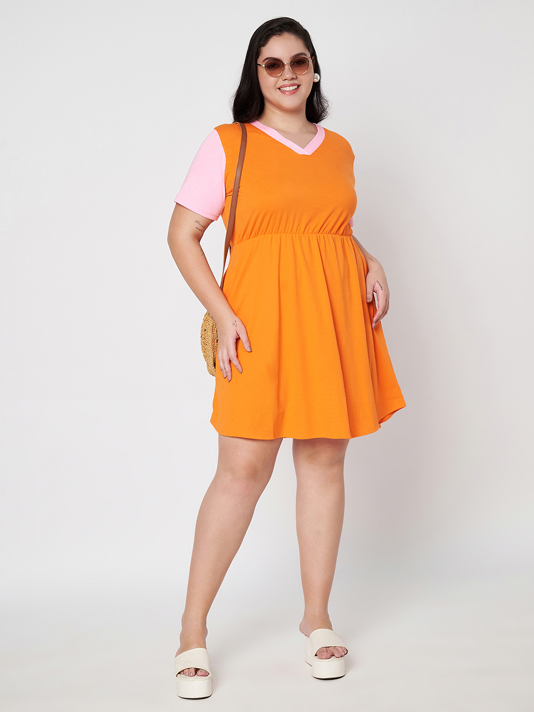 BRINNS_Plus_Size_Colourblocked_Dress