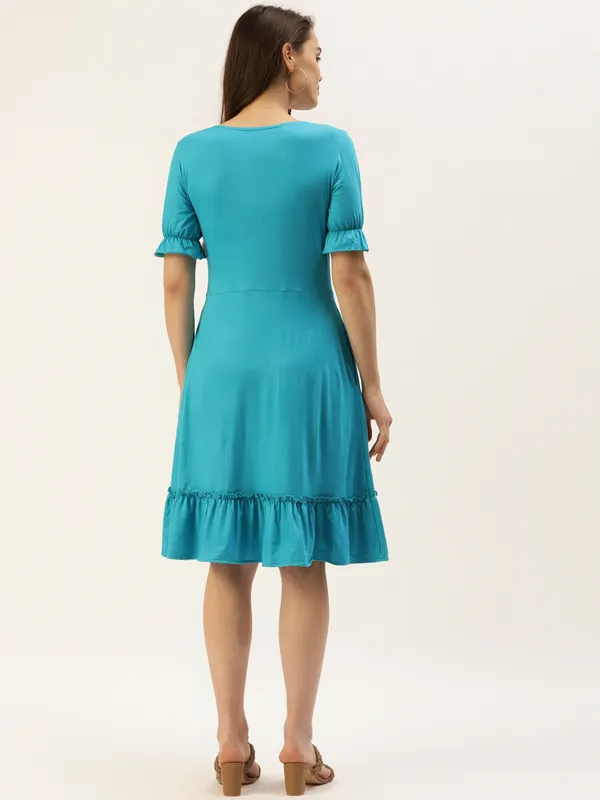 Turq_Viscose_Dresses