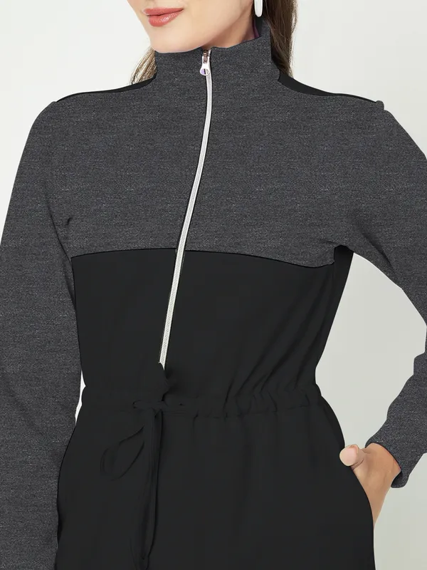 BRINNS_Women_Colourblocked_A-Line_Dress
