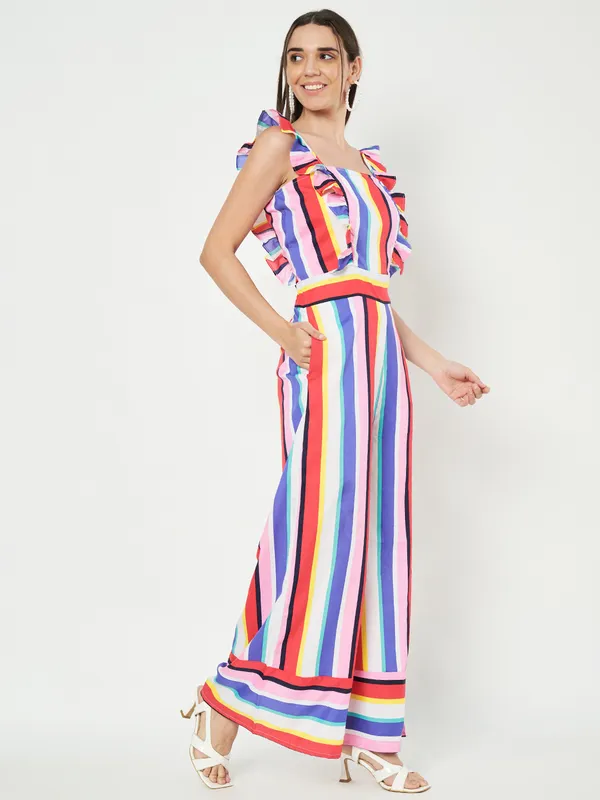 Striped_Printed_Square_Neck_Basic_Jumpsuit