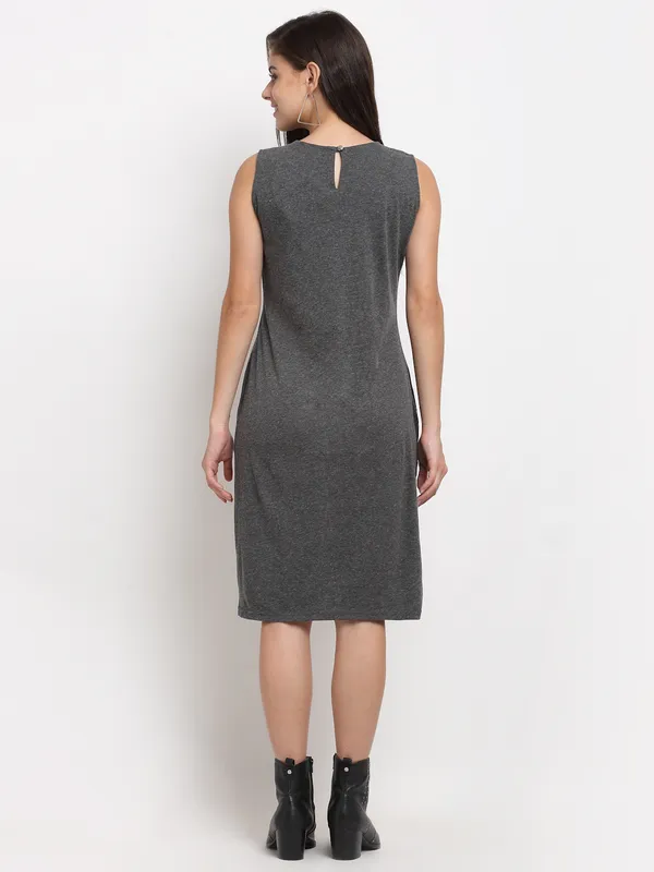 BRINNS_White_Solid_Pure_Cotton_A-Line_Midi_Dress