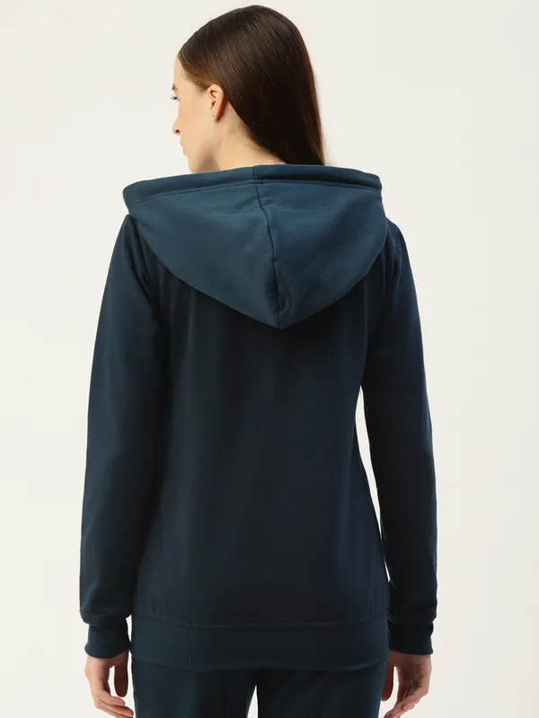 BRINNS_Women_Pink_Solid_Hooded_Sweatshirt