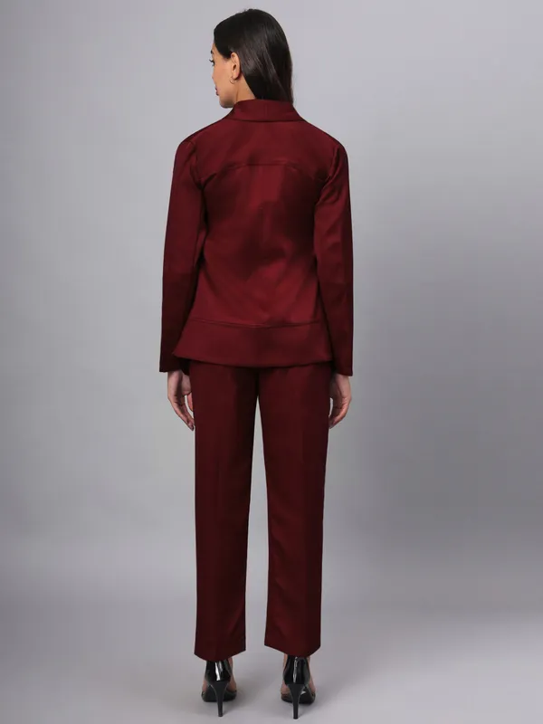 Burgundy_Polyester_Lycra_Suits