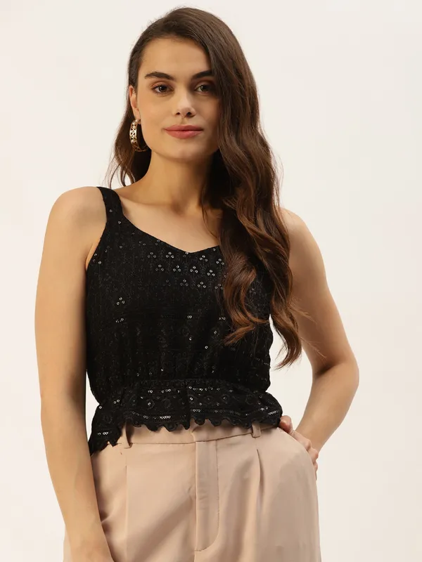 Black_Rayon_Sequinn_Tops_For_Women