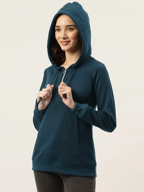 BRINNS_Women_Peach-Coloured_Hooded_Sweatshirt