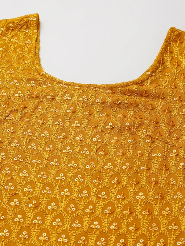 Mustard_Rayon_Sequinn_Dresses