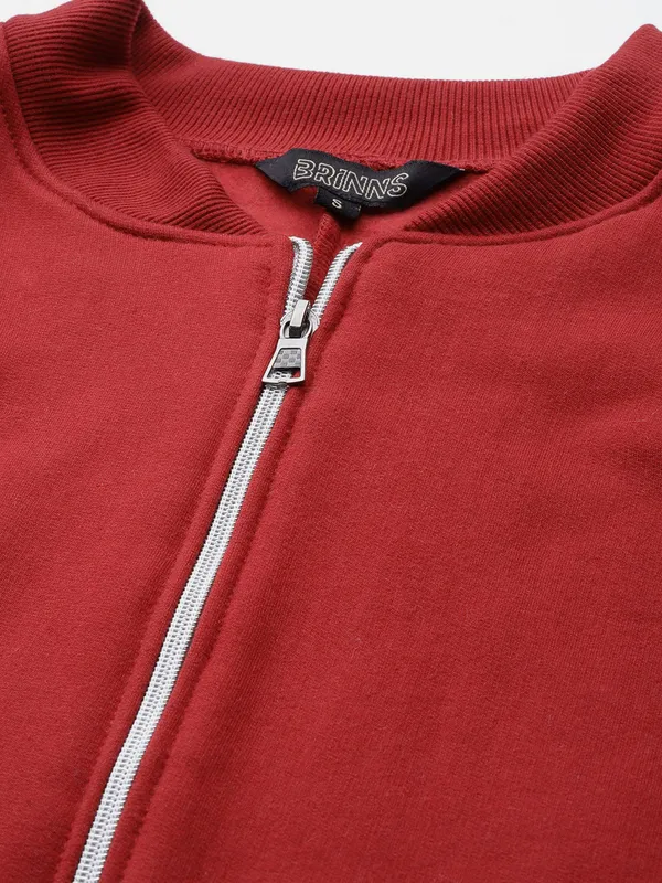 Plus_Size_Mock_Neck_Zip_Closure_Fleece_Tailored_Jacket