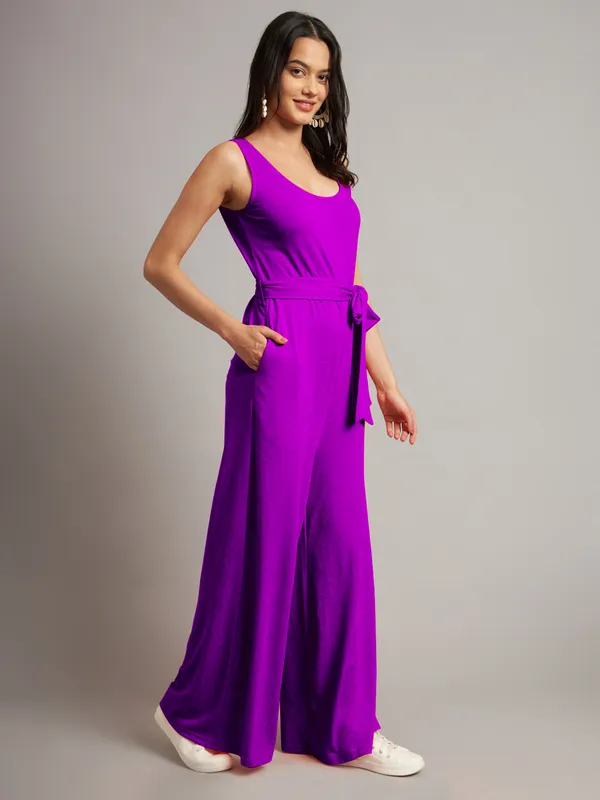 Purple_Cotton_Blend_Single_Jersey_Jumpsuit