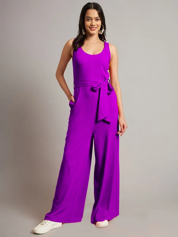 Purple_Cotton_Blend_Single_Jersey_Jumpsuit