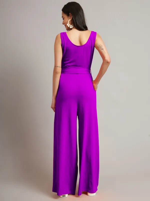 Purple_Cotton_Blend_Single_Jersey_Jumpsuit