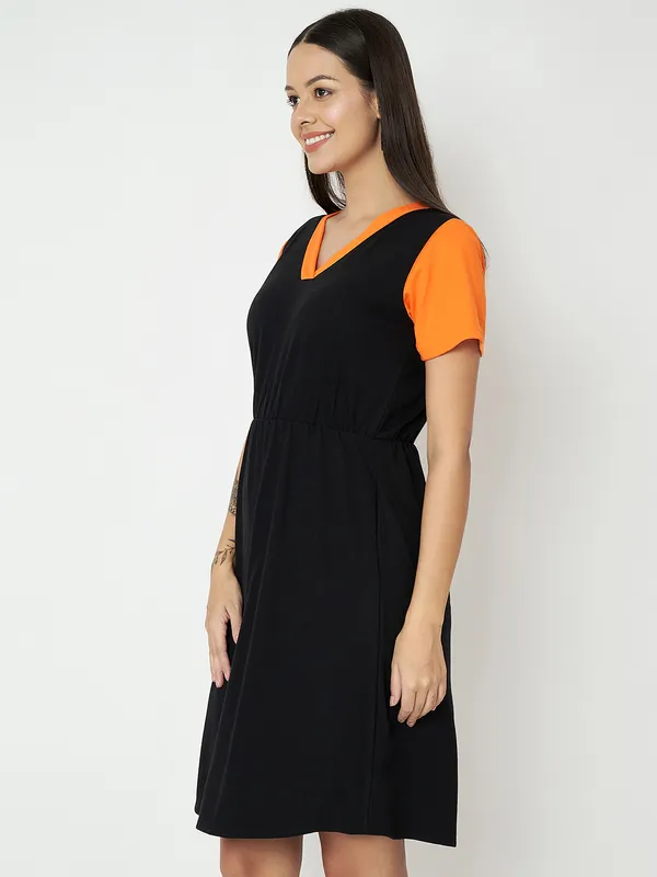 Blackorange_Cotton_Blend_Single_Jersey_Dresses