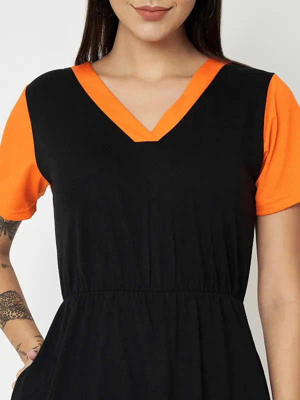 Blackorange_Cotton_Blend_Single_Jersey_Dresses