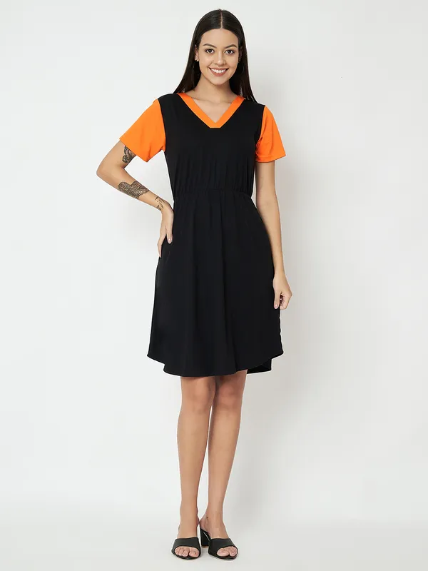 Blackorange_Cotton_Blend_Single_Jersey_Dresses