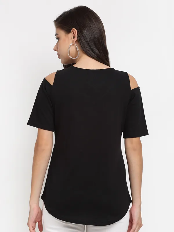 Black_Cotton_Blend_Single_Jersey_Tops