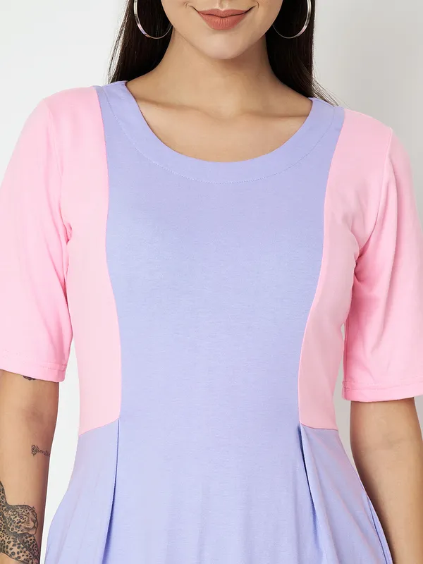 Lavenbbpink_Cotton_Blend_Single_Jersey_Dresses