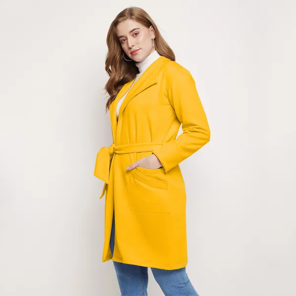 BRINNS_Women_Single_Breasted_Solid_Overcoat