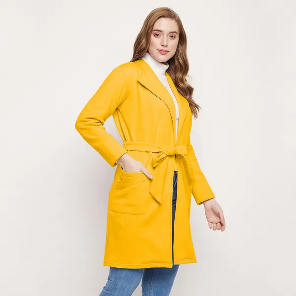 BRINNS_Women_Single_Breasted_Solid_Overcoat