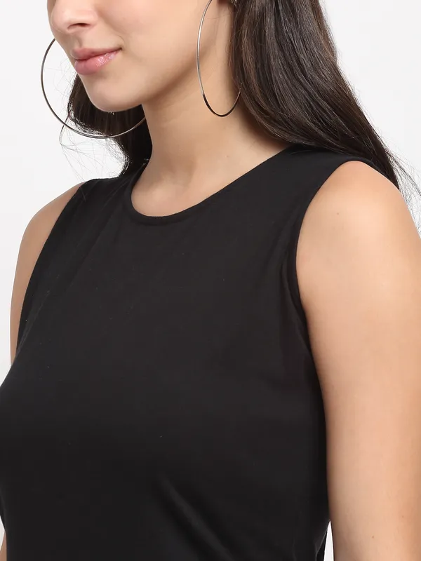 White_Solid_Pure_Cotton_A-Line_Midi_Dress