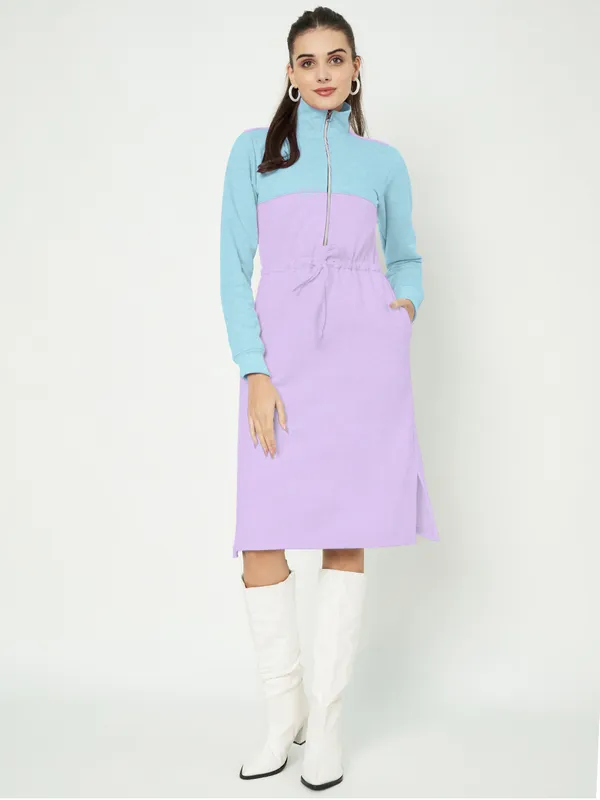 BRINNS_Women_Colourblocked_A-Line_Dress