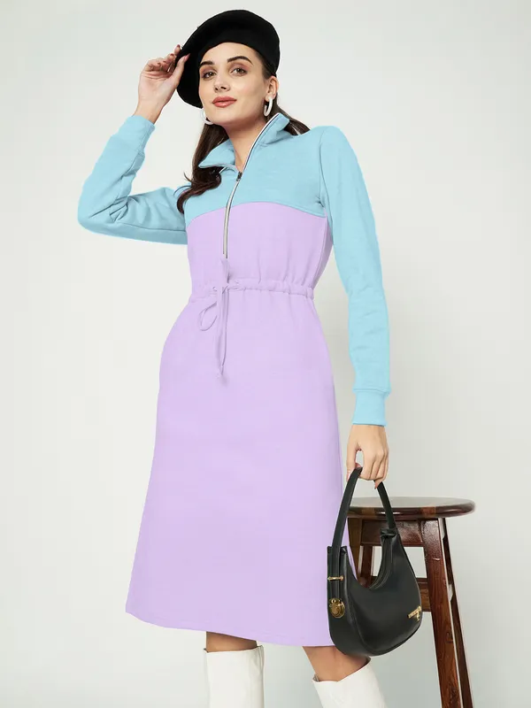 BRINNS_Women_Colourblocked_A-Line_Dress