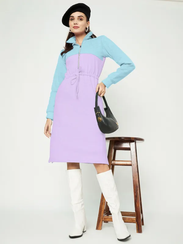 BRINNS_Women_Colourblocked_A-Line_Dress