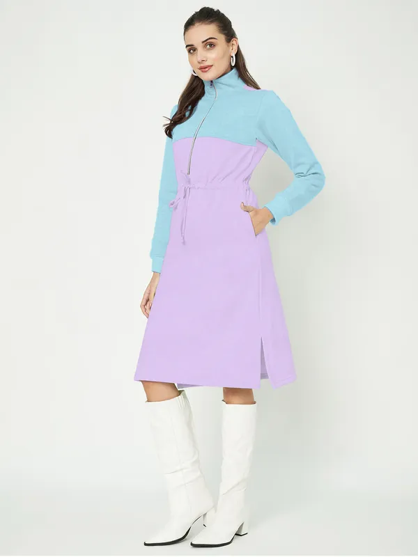 BRINNS_Women_Colourblocked_A-Line_Dress