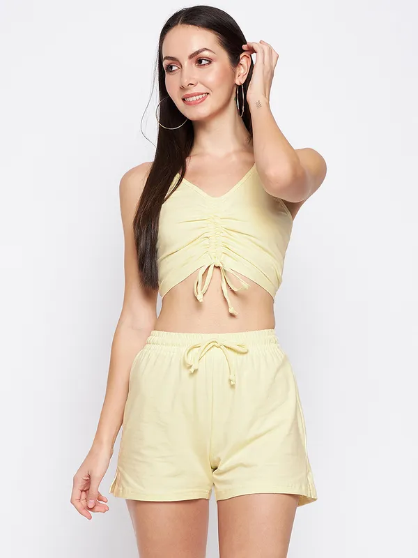 Cream_Cotton_Lycra_Co-Ords