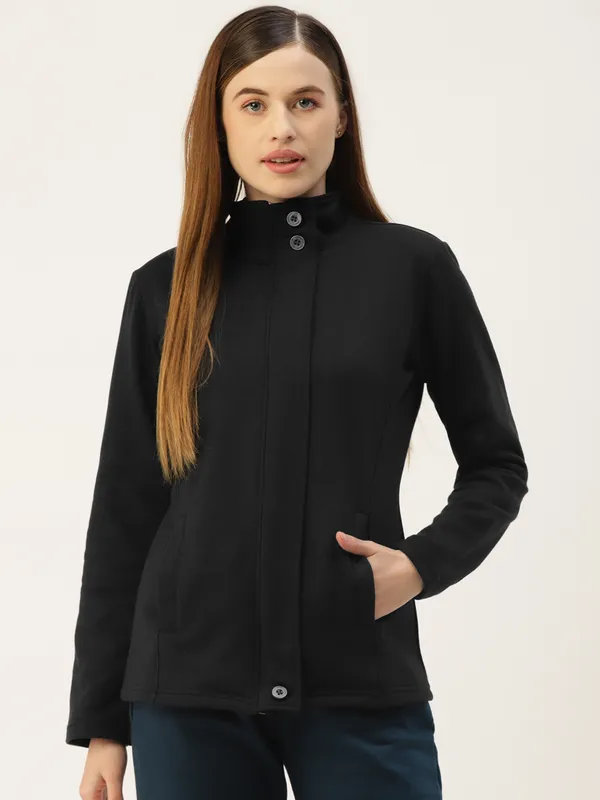 BRINNS_Women_Charcoal_Solid__Sweatshirt