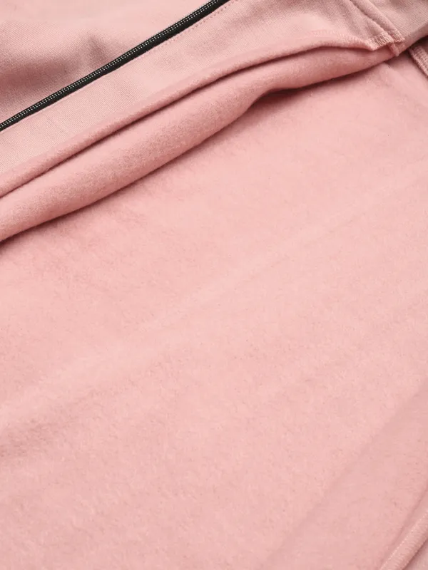 BRINNS_Women_Pink_Solid_Hooded_Sweatshirt