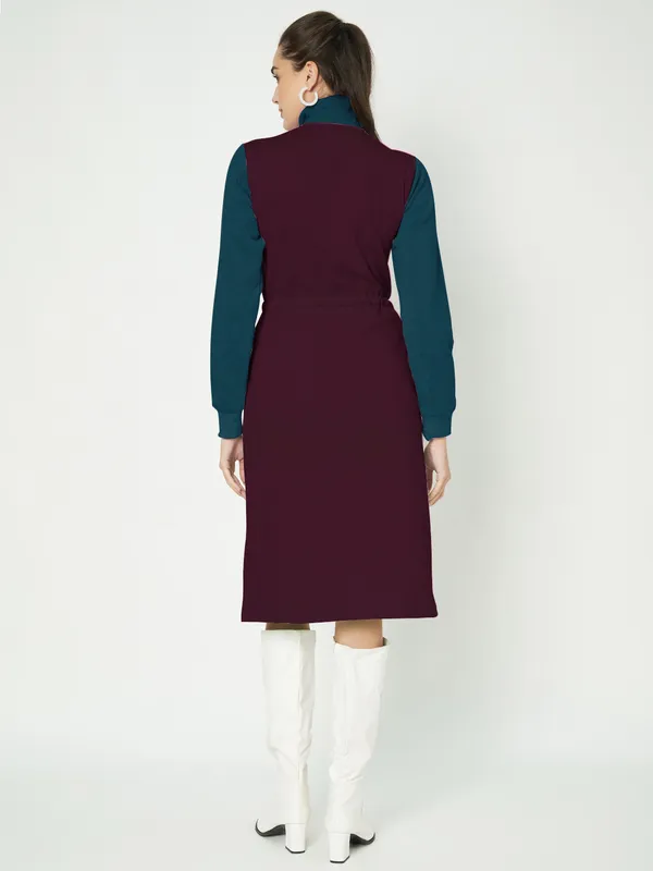 BRINNS_Women_Colourblocked_A-Line_Dress