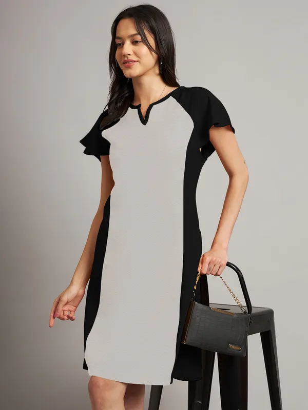 BRINNS_Women_Pure_Cotton_Colourblocked_Sheath_Dress
