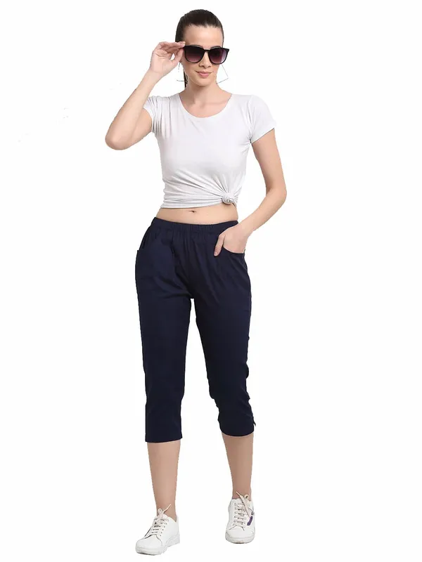 Navy_COTTON_Poplin_Lycra_Capris