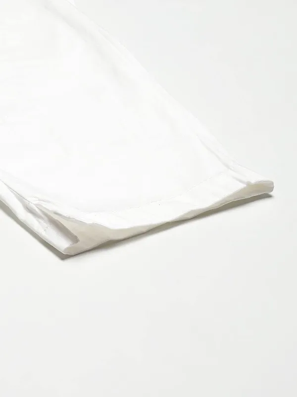 Offwhite_COTTON_Poplin_Lycra_Capris