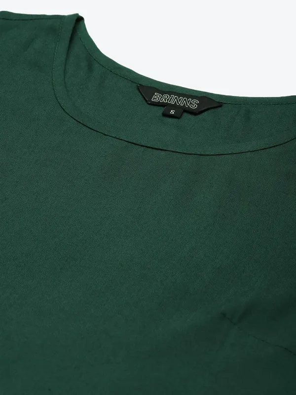 Dark_Green_Rayon_Solid_Dresses