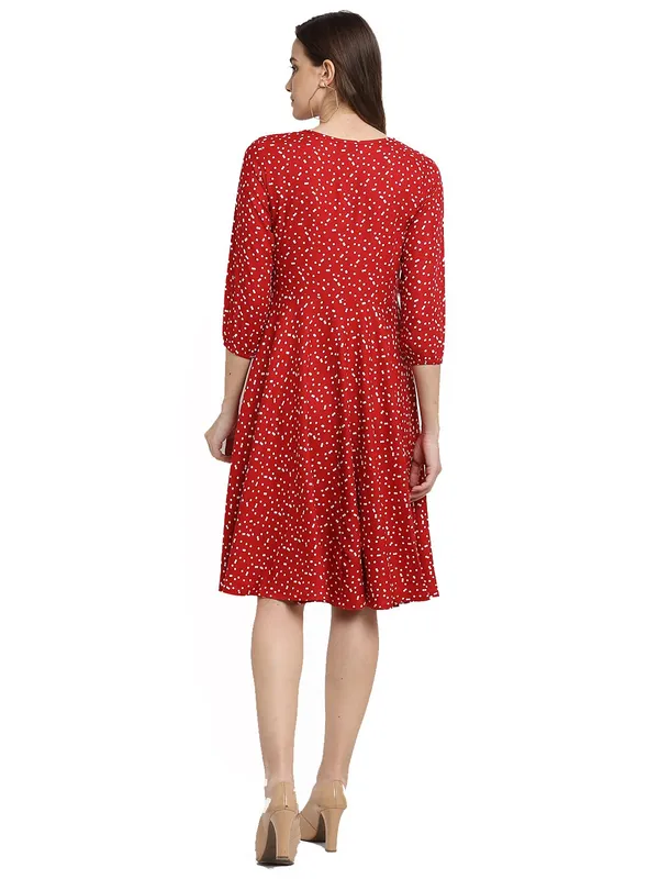 Black_Polka_Rayon_Print_Dresses_For_Women