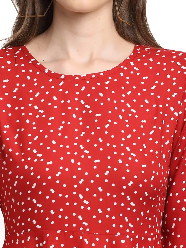 Black_Polka_Rayon_Print_Dresses_For_Women