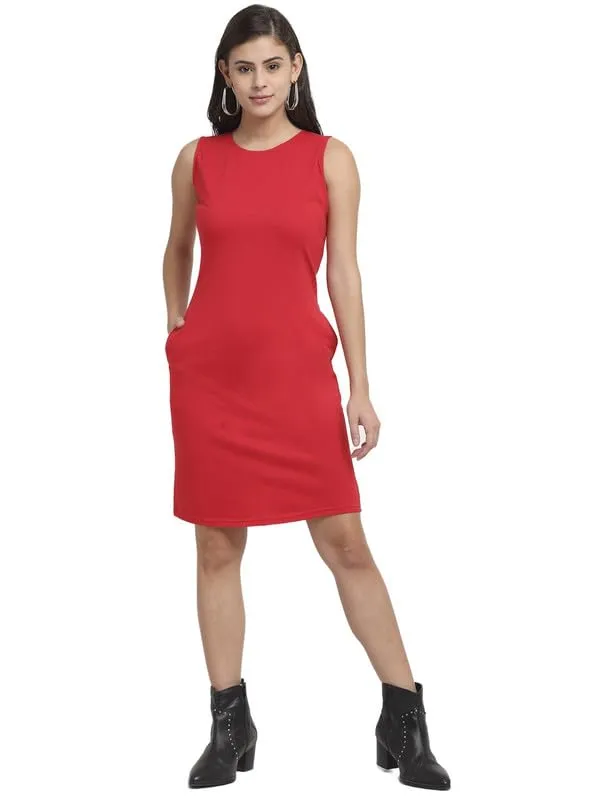 White_Solid_Pure_Cotton_A-Line_Midi_Dress